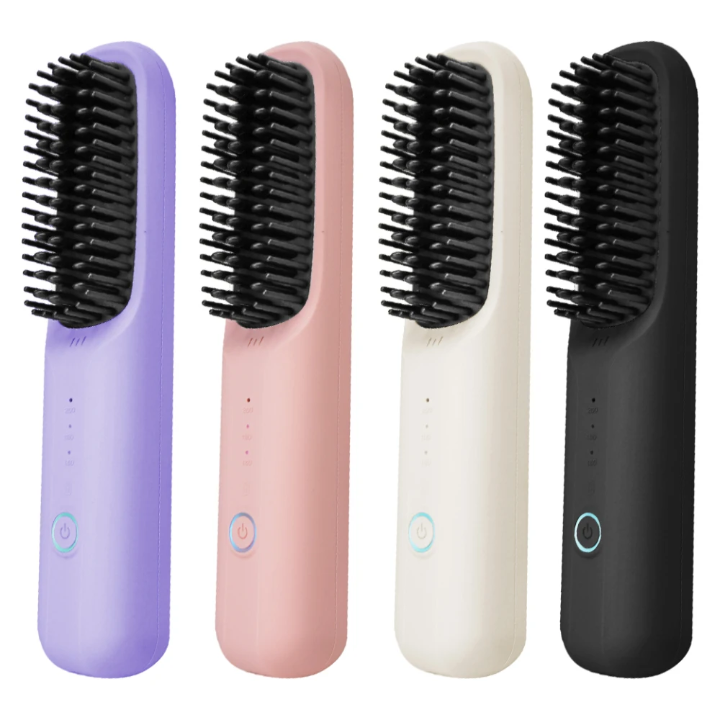 Wireless hair straightener comb