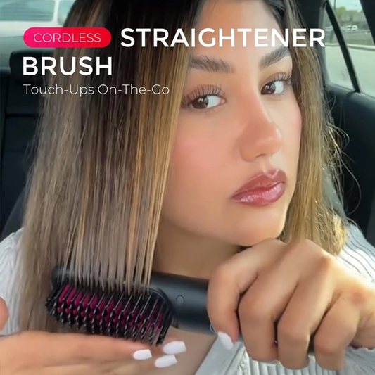 Wireless hair straightener comb